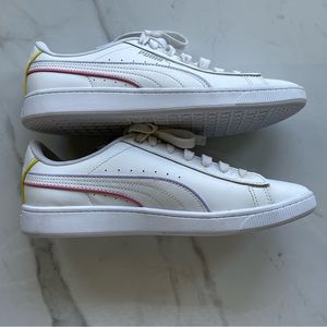 Puma white sneakers, EUC, size 7.5
